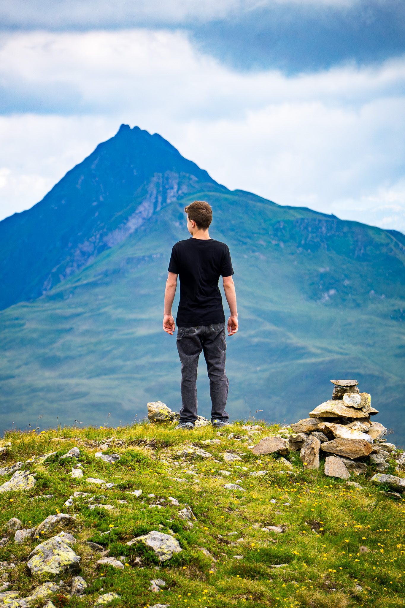 Portrait im Gebirge